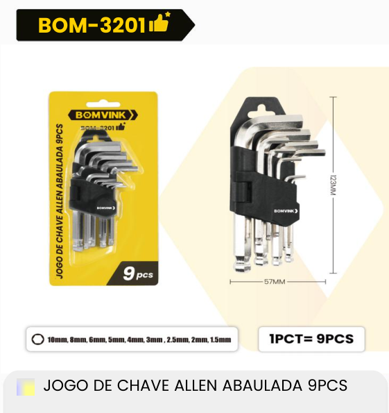 Jogo de Chave Allen